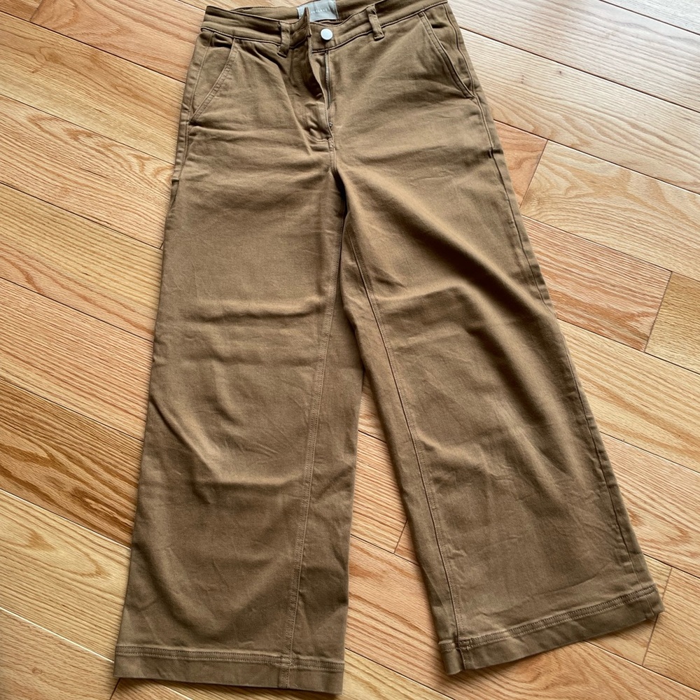 Everlane wide leg crop pants size 6